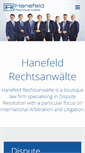 Mobile Screenshot of hanefeld-legal.com